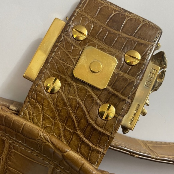 Rare! Vintage Fendi crocodile skin baguette bag - Picture 5 of 7